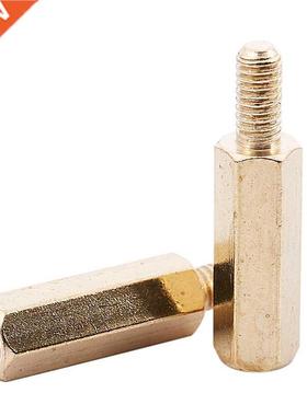 50 Pcs M3 3mm Male Female Brass PCB Spacer Hex Stand-Off Pil