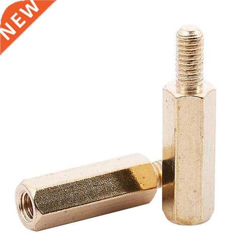50 Pcs M3 3mm Male Female Brass PCB Spacer Hex Stand-Off Pil
