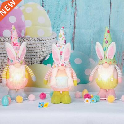 Easter Liging Rudolph Bunny Dolls Decorations Handmade