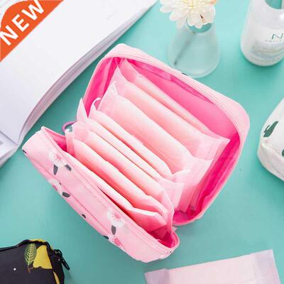 Sanitary Pad Pouch Napkin Cosmetic Bags Organizer Women Tamp