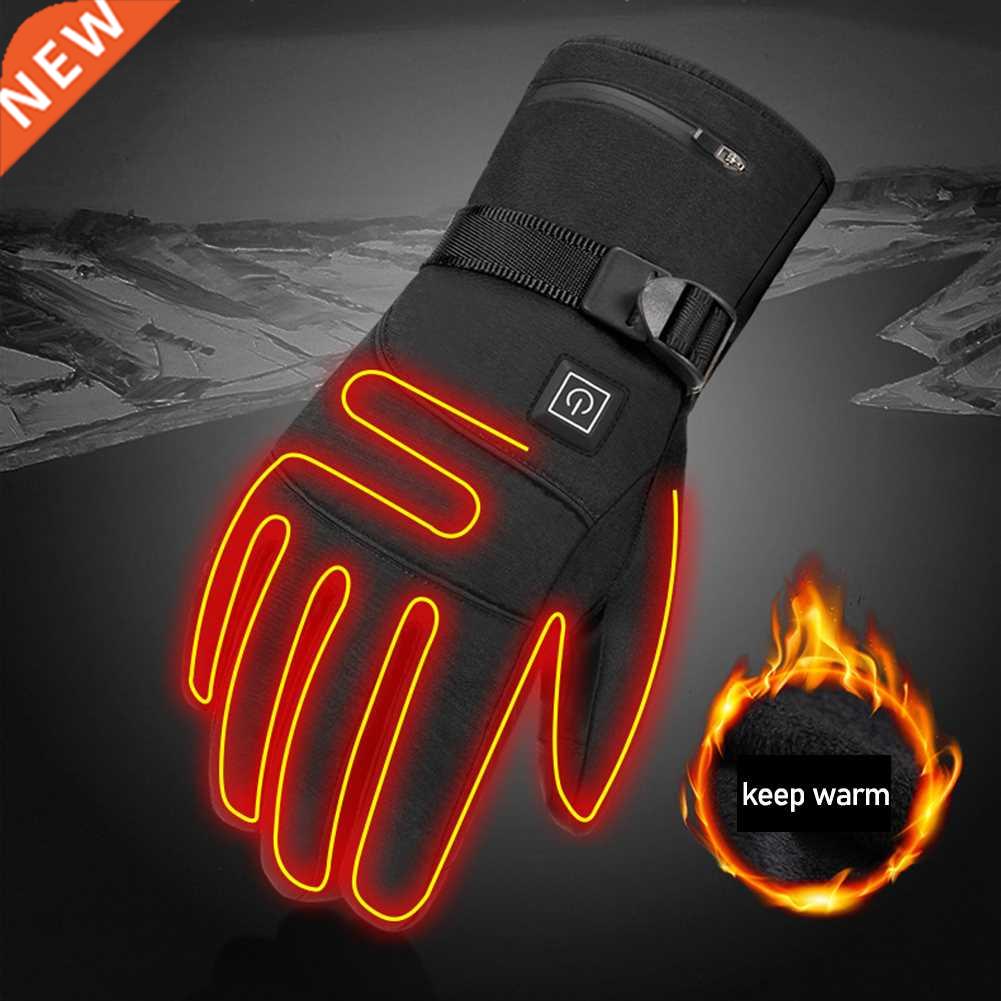 New Winter Electric Heated Gloves Touch Screen Waterproof Wi