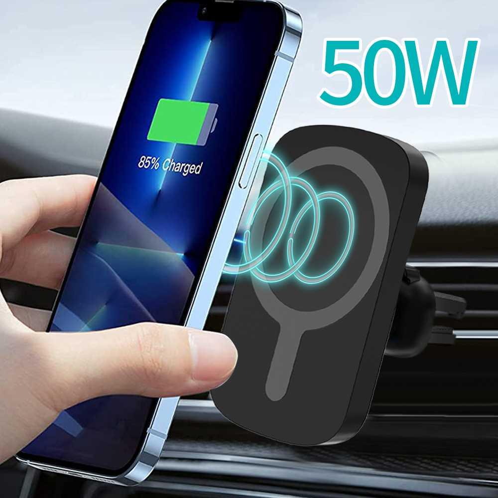 50W Q Magnetc Wreless Car Charger for Phone 12 13 Mn P