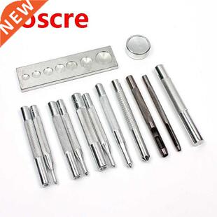 13Pcs/Set Practical DIY Leather Tool Die Punch Hole Snap Riv