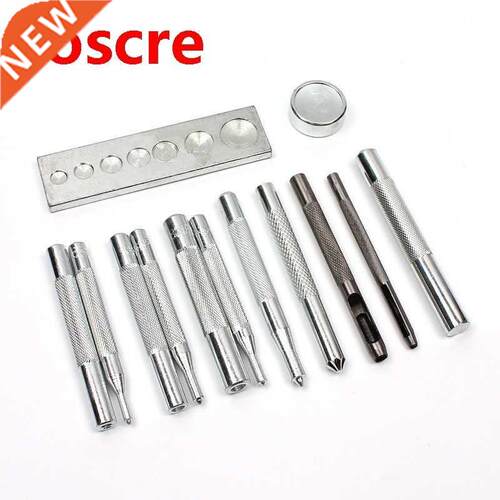 13Pcs/Set Practical DIY Leather Tool Die Punch Hole Snap Riv