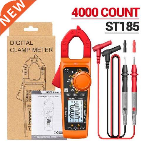 Digital Clamp Meter with Flashlight T-RMS 4000 Counts