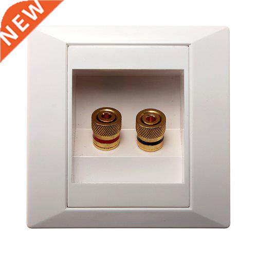 5x 2 Jack Speaker banana plug Wall Socket Connection Port