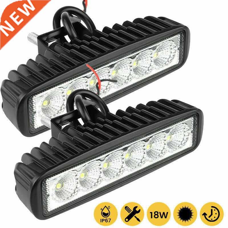 2PCS 18w 6 LED Car Work Light DRL Spotlight High Bright Wate