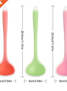 Food Grade Silicone Long-handled Rice Soup Spoon Kitchen Sil