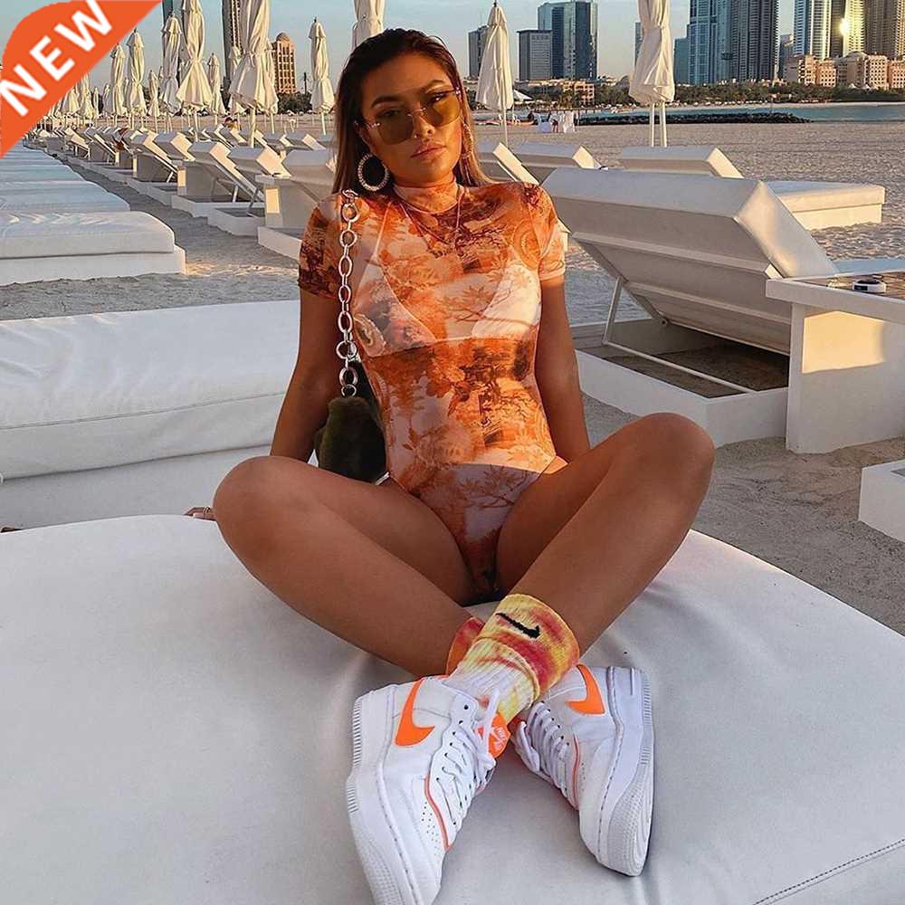 One-piece swimsuit women 2020 new short sleeve swimsuit