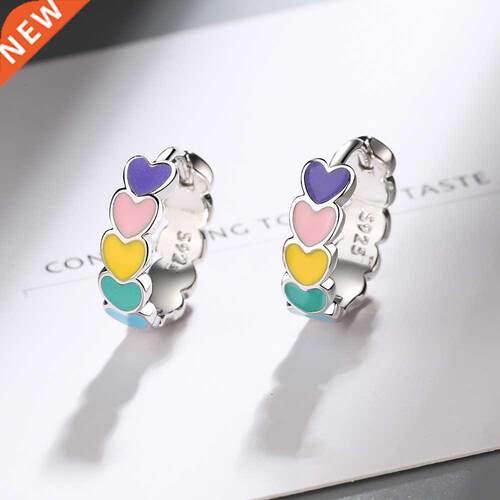 Genuine 925 Sterling Silver Earrings For Women 2021 Korean R