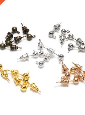 20-50pcs/lot /4/5/6mm Pin Findings Stud Earring Basic Pins