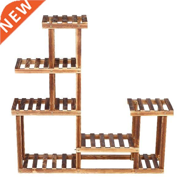 6 Tiers Wooden Estante Plant Rack Display Shelf Home Indoor