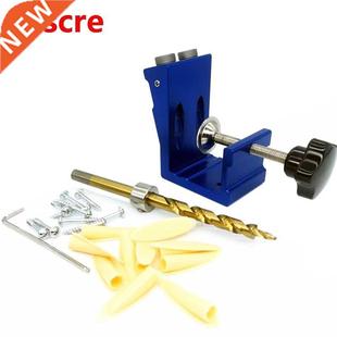 Pocket Hole Puncher jig kit + 9mm Step Drill Bit Accessori