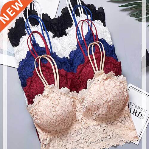 Wireless Push Up Bra Body Shaping Sexy Flower Lace Bra Top W