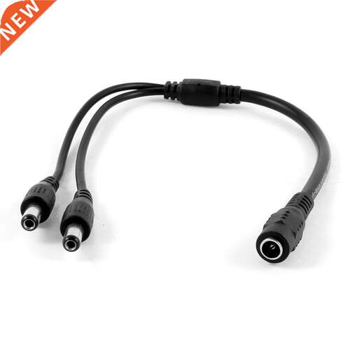 30cm 5.5x2.1mm 1 Female to 2 Male Plug DC Power Jack CCTV Ca