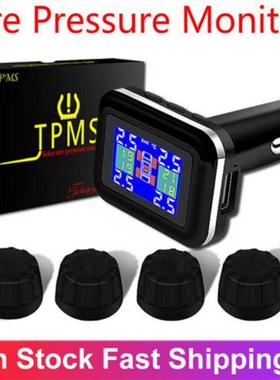 TPMS Car Tire Pressure Alarm Monitor System 4 External Inter