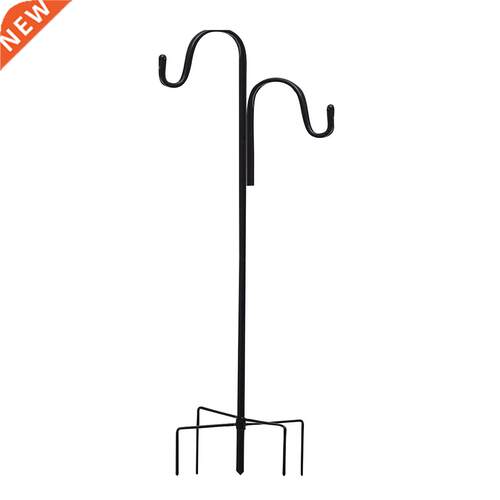 Garden Stake Shepherd Crook Hook Iron Bird Feeder Plant
