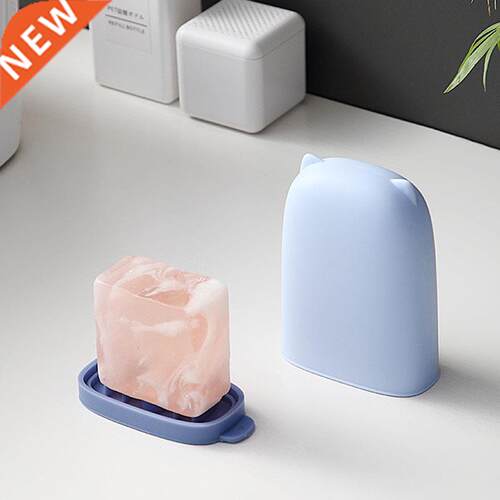Portable Travel Soap Box Silicone Bathroom Storage