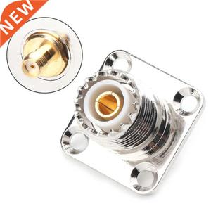 25X25mm SMA female to UHF female 4 Holes Flange Mount RF Ada