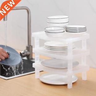 Kitchen Storage Rack Closet Shelf Stackable Dish Drying Rack