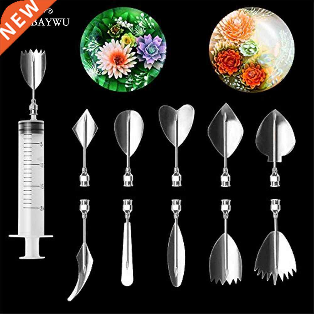 10 PCS/SET D Flowers Leaves Jelly Art Tools Jello Art