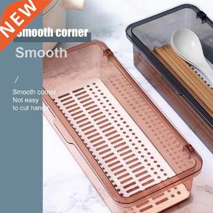 2021 Transparent Chopsticks Storage Box Drawer Organiser