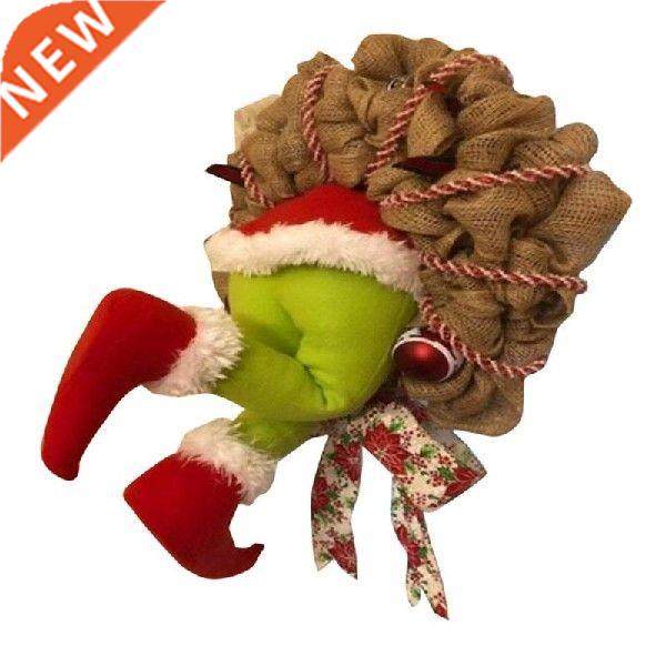 how the grinch stole christmas burlap wreaths christmas