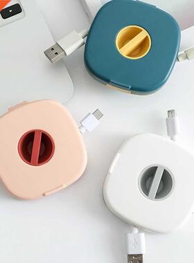 Cable Organizer Rotating Cable Winder Box Plastic Portable W