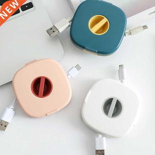 Cable Organizer Rotating Cable Winder Box Plastic Portable W