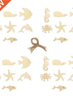 Wood Cutouts Sea Animals Ocean Unfinished Wooden Animal