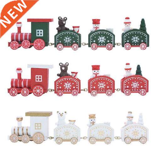 Merry Christmas Wooden Train Ornament Christmas Decoration