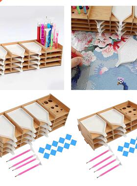 5D Diamond Painting Accessories Drill Pens and Trays Wooden