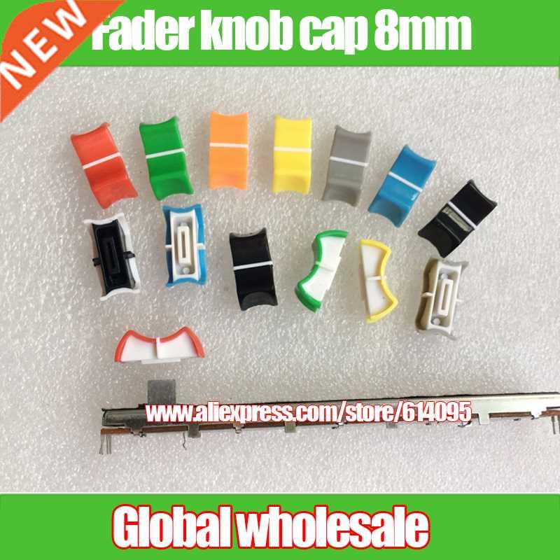 8pcs new color hole 8mm potentiometer fader knob cap / mixin