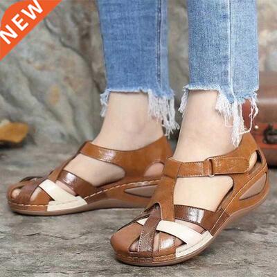 Women Sandals Mix Color Heels Sandals Summer Shoes Woman Gla