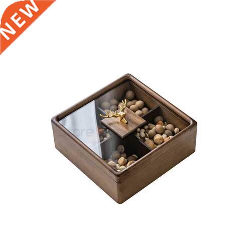 Solid wood fruit box Chinese fruit tray candy box household