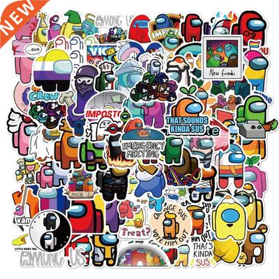 100pcs game hot sale Among Us waterproof graffiti stickers