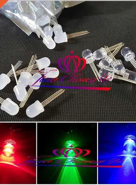 100pcs F10MM 4PIN tri-color common adode cathode Diffused RG