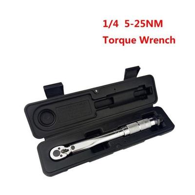 Torque Wrench 1/4 Adjustable Square Drive 5-25NM Two-way Pre