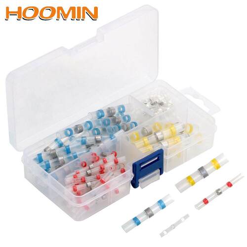 HOOMIN 50/100Pcs Solder Seal Wire Connectors Heat Shrink