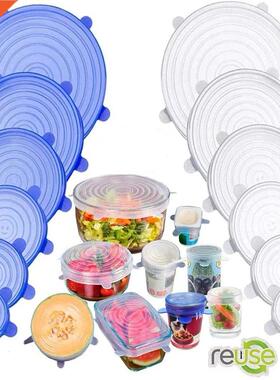 Silicone ver Stch Lids Reusable Airtig Food Wrap vers Keep