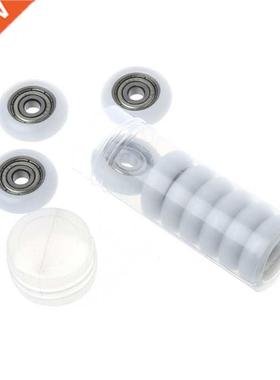 10 Pcs 5x2x7.mm Nylon Carbon Steel Bearings Pulley Wheels