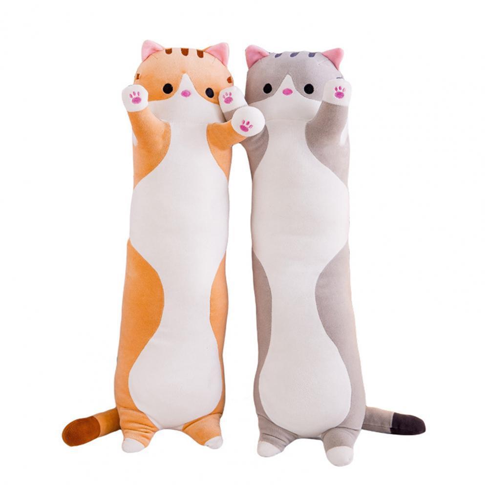 Long Stuffed Cat Plush Toys Girl Pillow Simulation