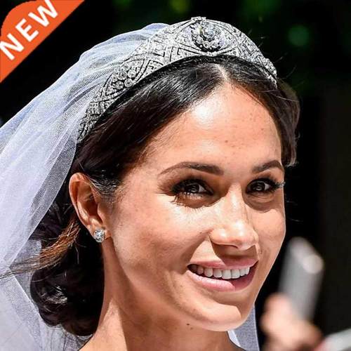 Luxury Austrian Rhinestone Meghan Princess Crown Crystal Bri
