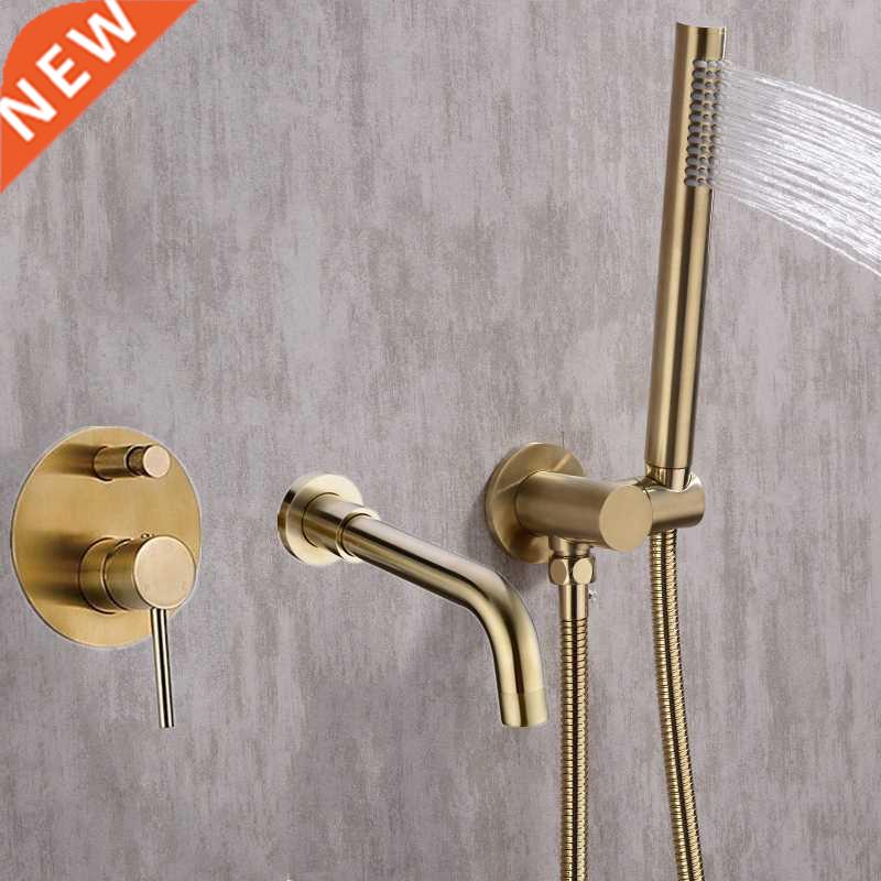 Bathtub Mount Shower Set Mixer Valve 2 Function Bathtub Fill