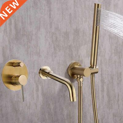 Bathtub Mount Shower Set Mixer Valve 2 Function Bathtub Fill