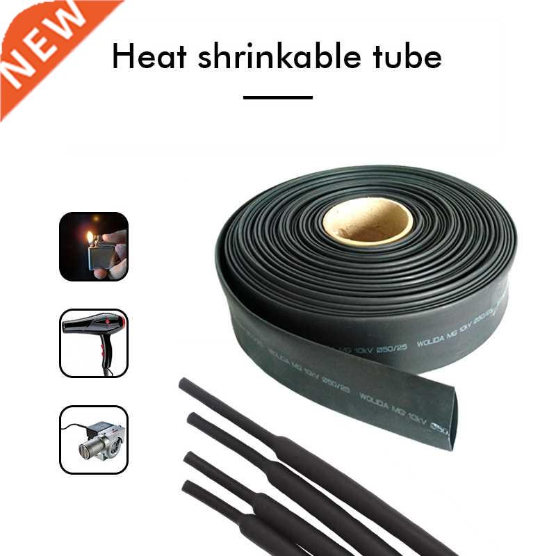 1M/5M Black Thermoresstant Heat Shrnk Tube Wre Cable slee