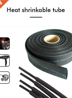 1M/5M Black Thermoresstant Heat Shrnk Tube Wre Cable slee