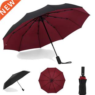 Paraguas automático de doble capa para hombre y mujer, somb