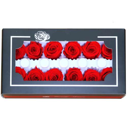 12 pcs/lot Preserved Flowers Immortal Rose Flower -4CM Diam