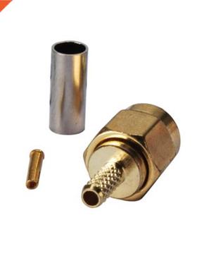 20Pcs RP SMA male Jack Crimp connector for RG316 RG174 LMR10